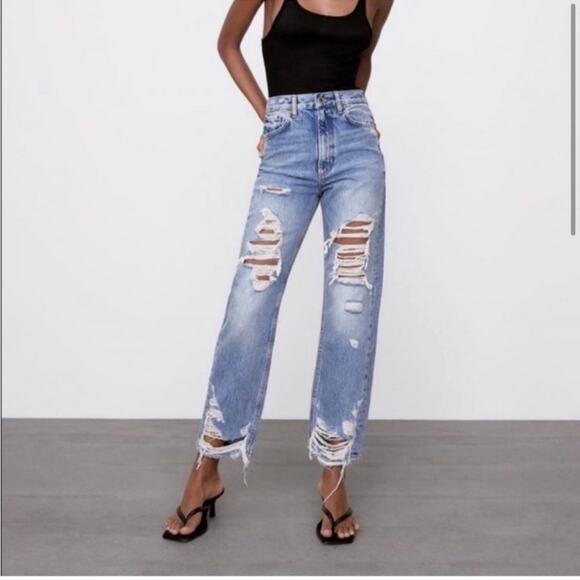 Zara “pepper mom Jean” size 6 - Picture 1 of 14